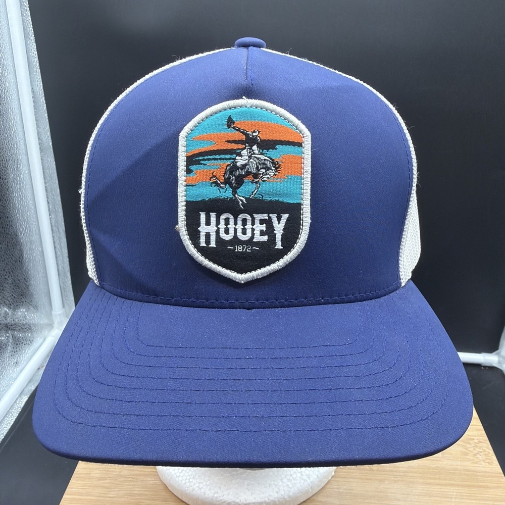 Hooey "Cheyenne" Navy & White Snapback Trucker Cap Hat